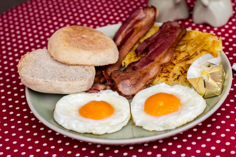 2 Egg Breakfast with Bacon My Place Lounge Chiang Mai